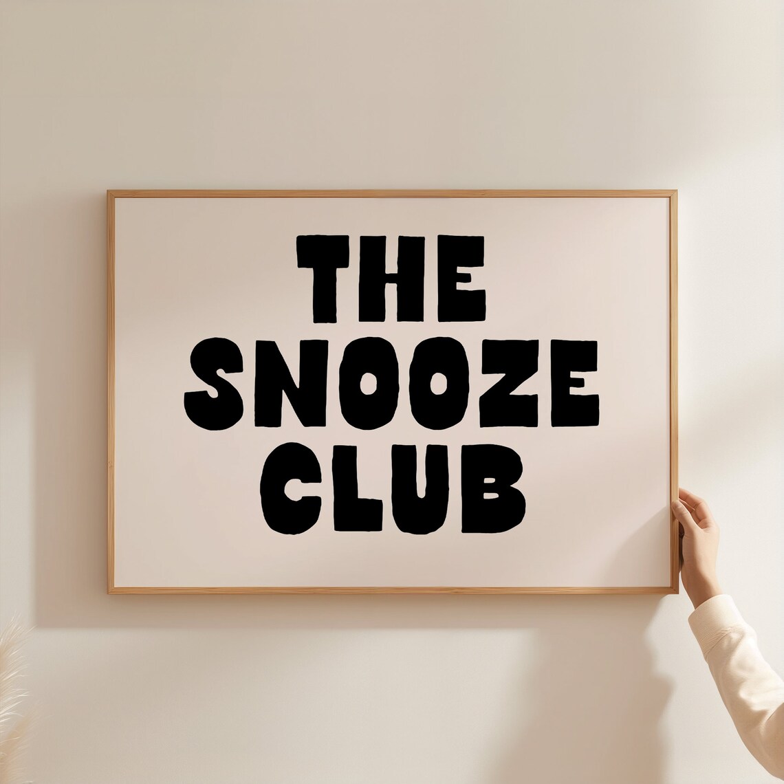 The Snooze Club Bold Typography Art Print - Image 6