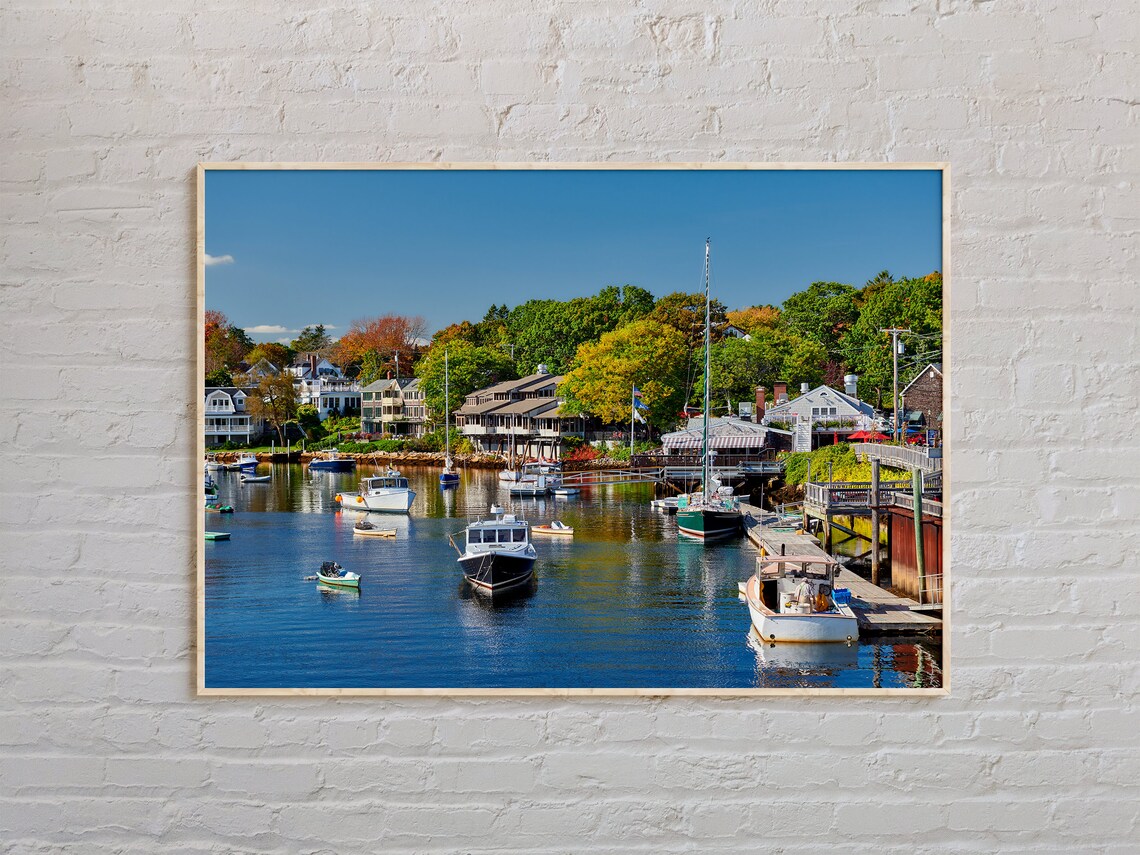 Ogunquit Real Photo Print, Maine USA Travel Poster
