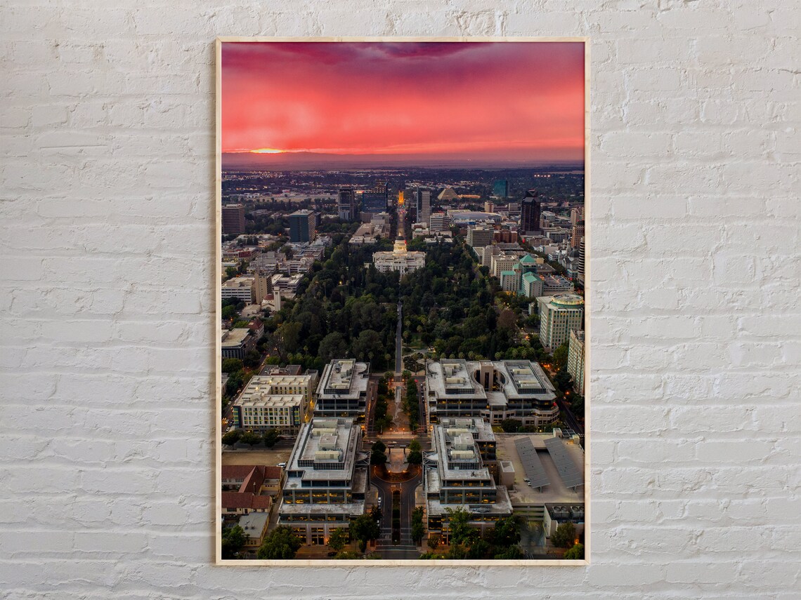 Sacramento Photo Travel Poster, California Wall Art