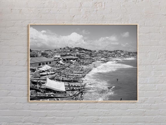 Black And White Ghana Print Ghana Wall Art Ghana Poster Ghana Photo Ghana Poster Print Ghana Wall Decor Africa Poster Print