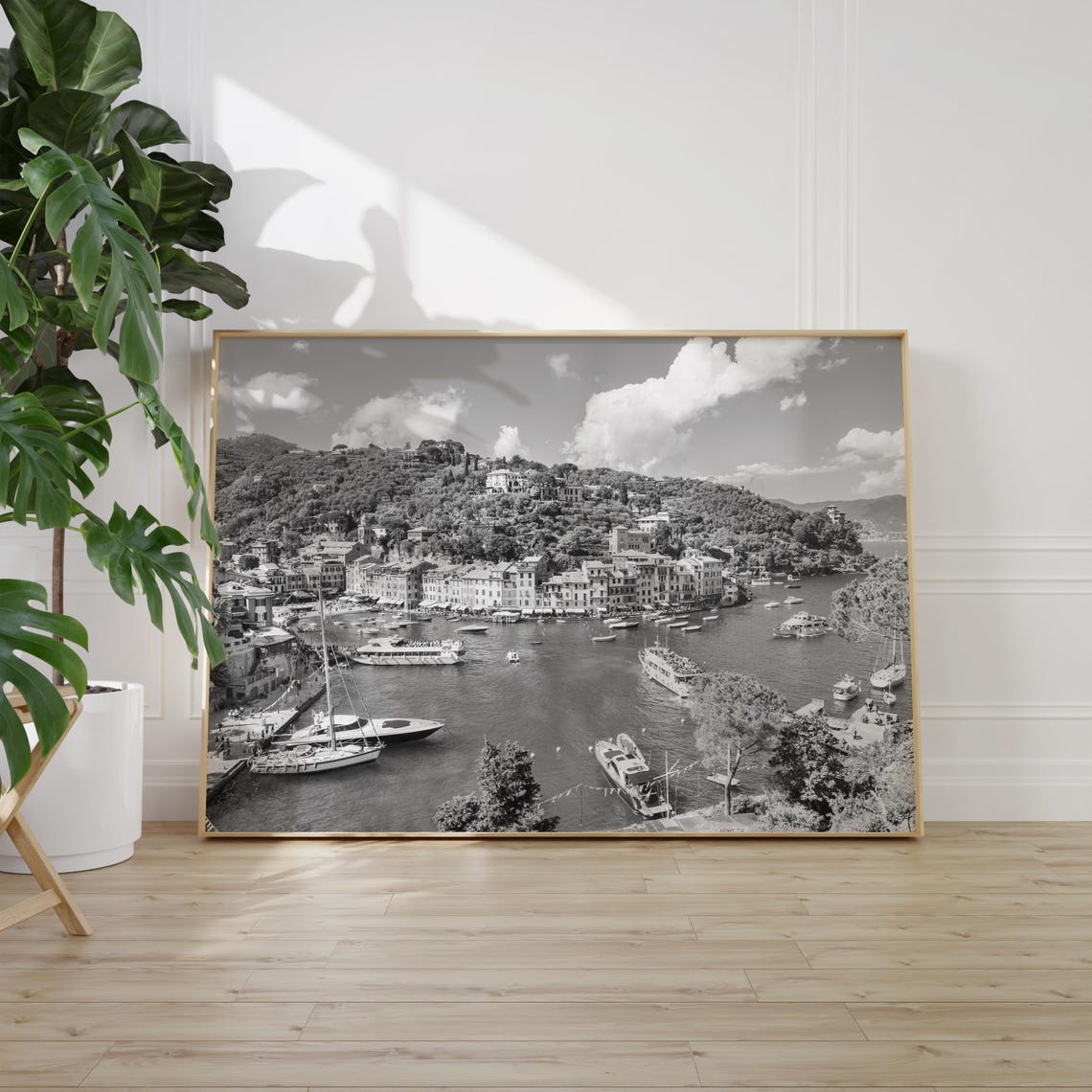 Black And White Portofino Print Portofino Wall Art Portofino Poster Portofino Photo Portofino Poster Print Portofino Decor Italy - Image 2