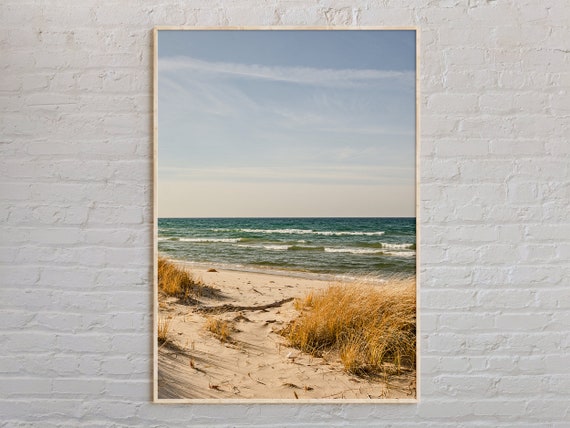 Lake Michigan Real Photo Travel Poster Decor