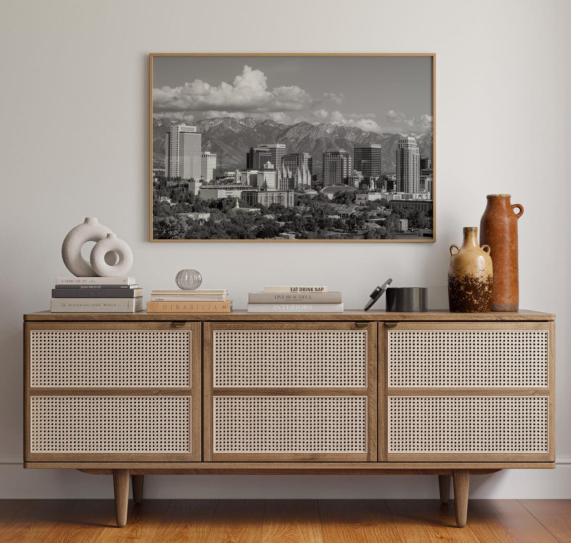 Black And White Salt Lake City Print Salt Lake City Wall Art Salt Lake City Poster Salt Lake City Photo Salt Lake City Decor Usa - Image 4
