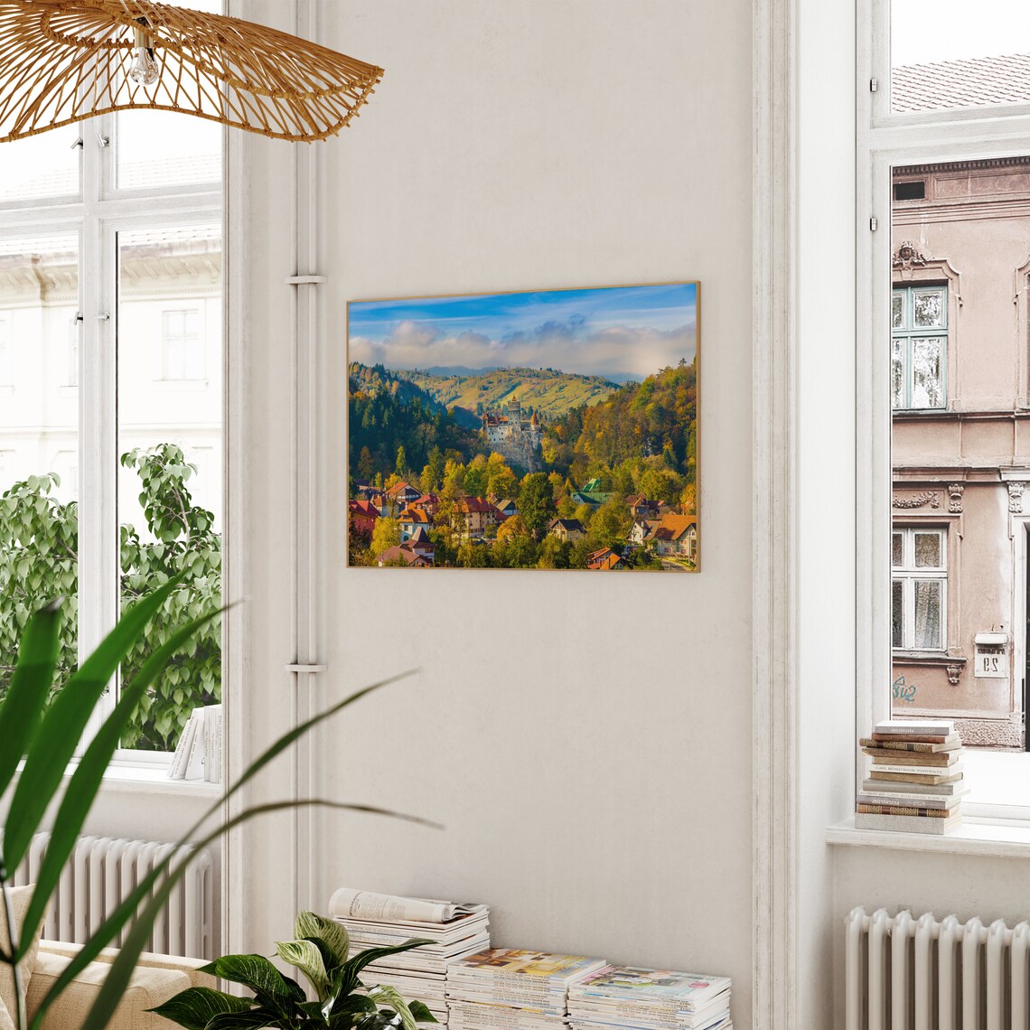 Legendary Bran Castle Romania Dracula Castle on Rocky Hill Poster - Image 3