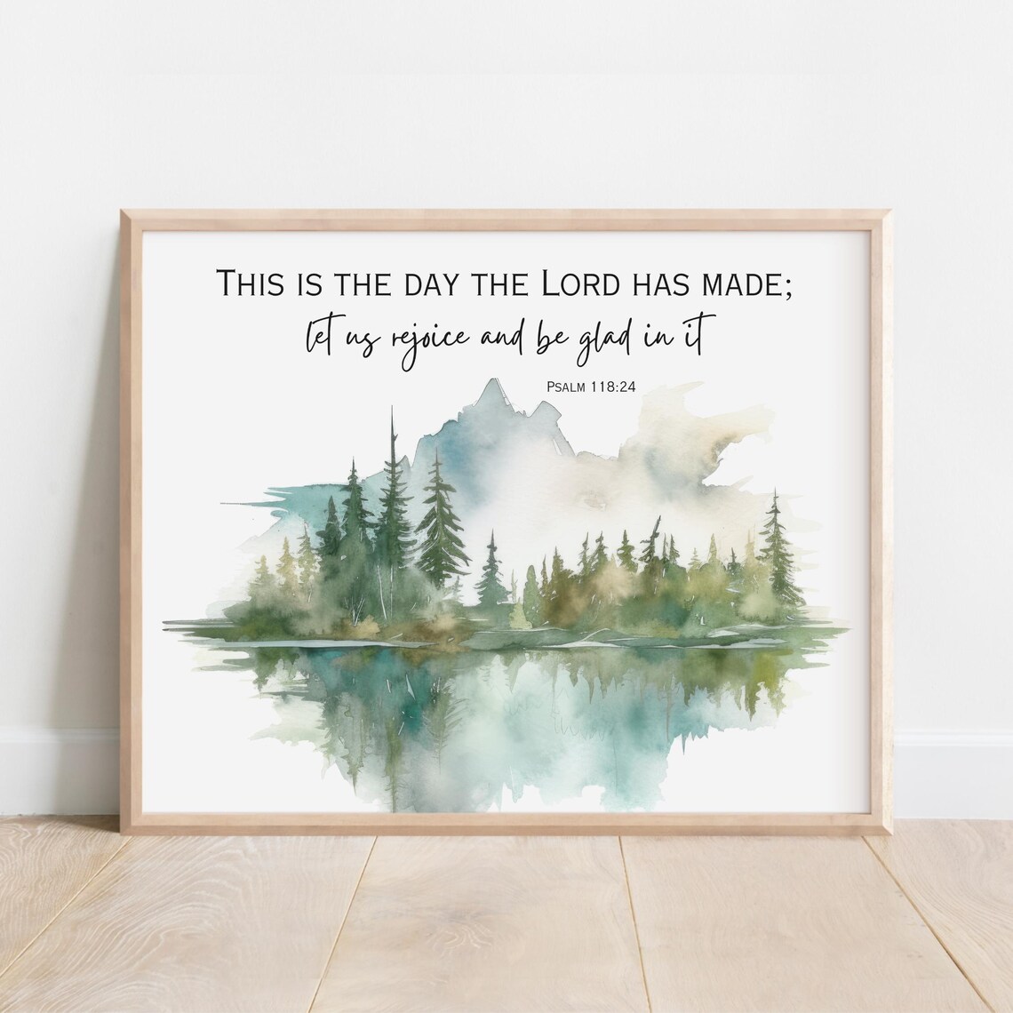 This Is The Day The Lord Has Made Psalm 11824 Watercolor Wall Art