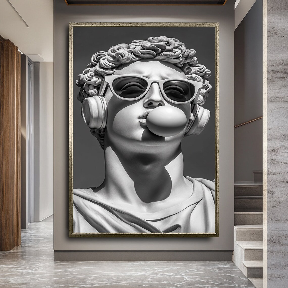 Whimsical Funny Comical Home Decor, Quirky Art Print