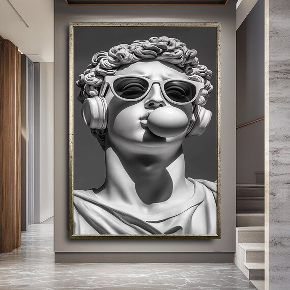 Whimsical Funny Comical Home Decor, Quirky Art Print