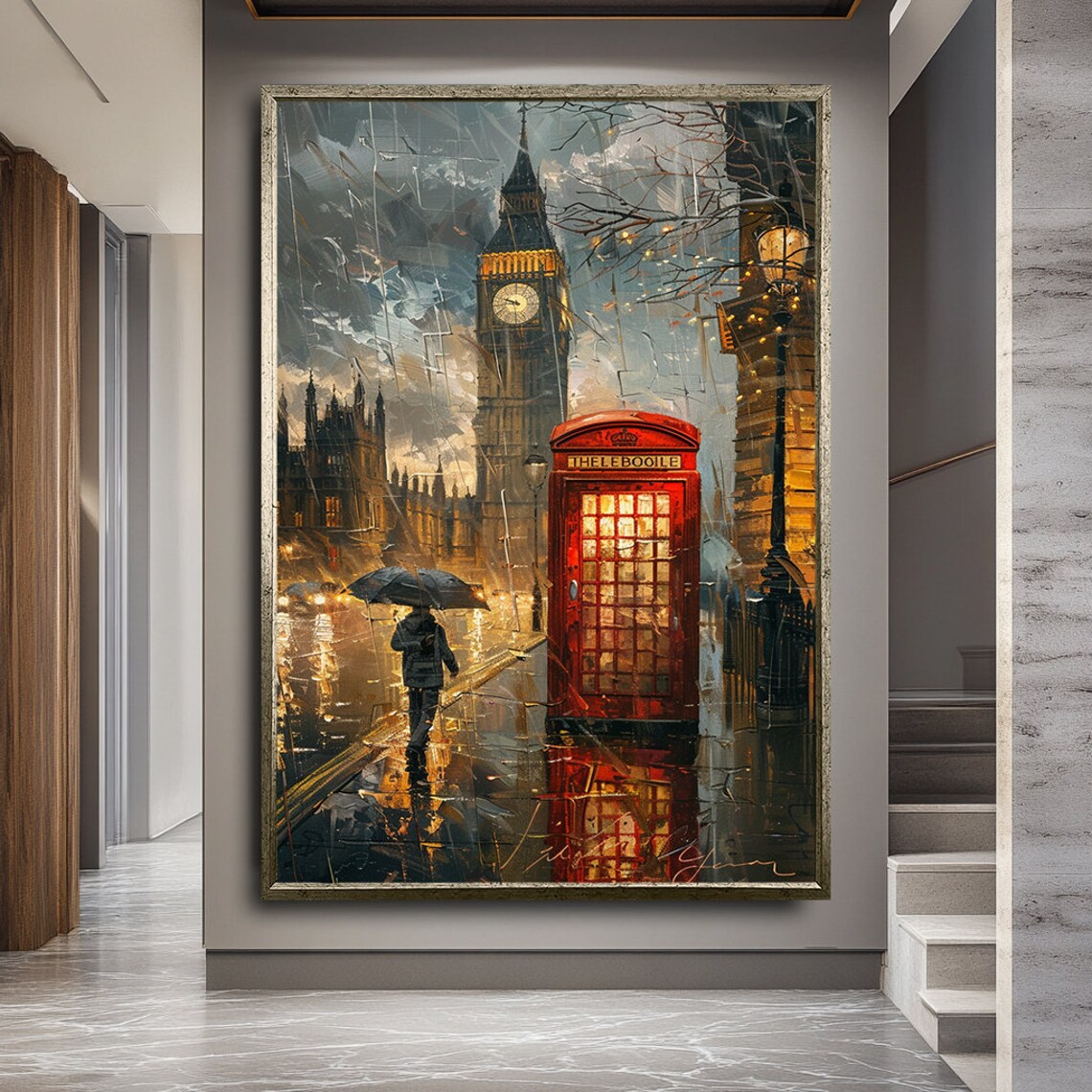 London City Abstract Landscape Art Print - Image 2