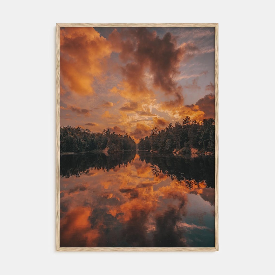 Fine Art Lake Sunset Print Color Photography Poster Landscape Wall Art Home Decor Nature Photography Gift Idea