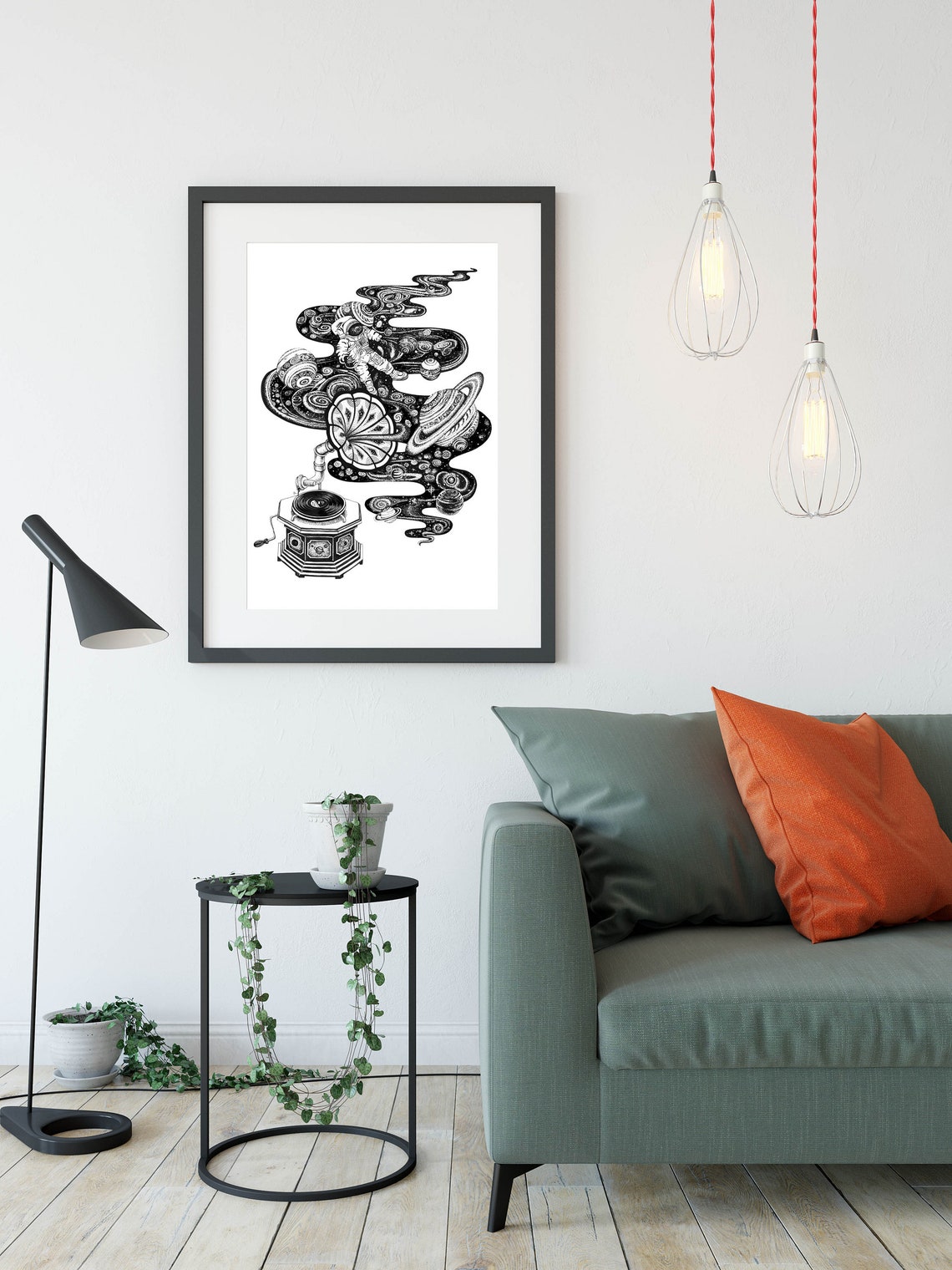 Instant JPG Music Poster, Black and White Vintage - Image 2