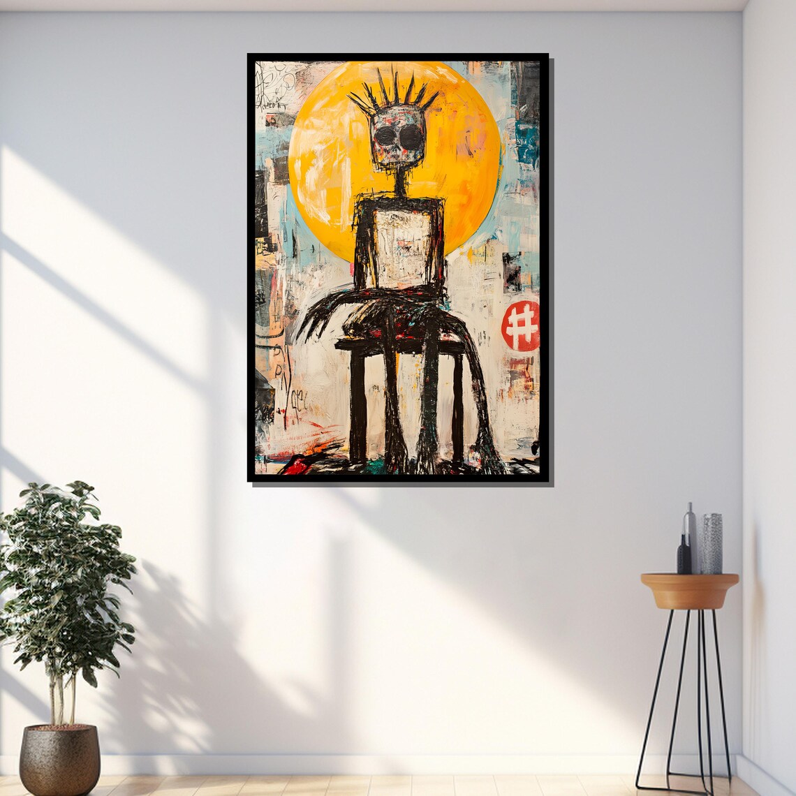 Jean Basquiat Painting Abstract Graffiti Art Modern Street Art Decor Basquiat Large Expressionist Wall Art Unique Gift - Image 4