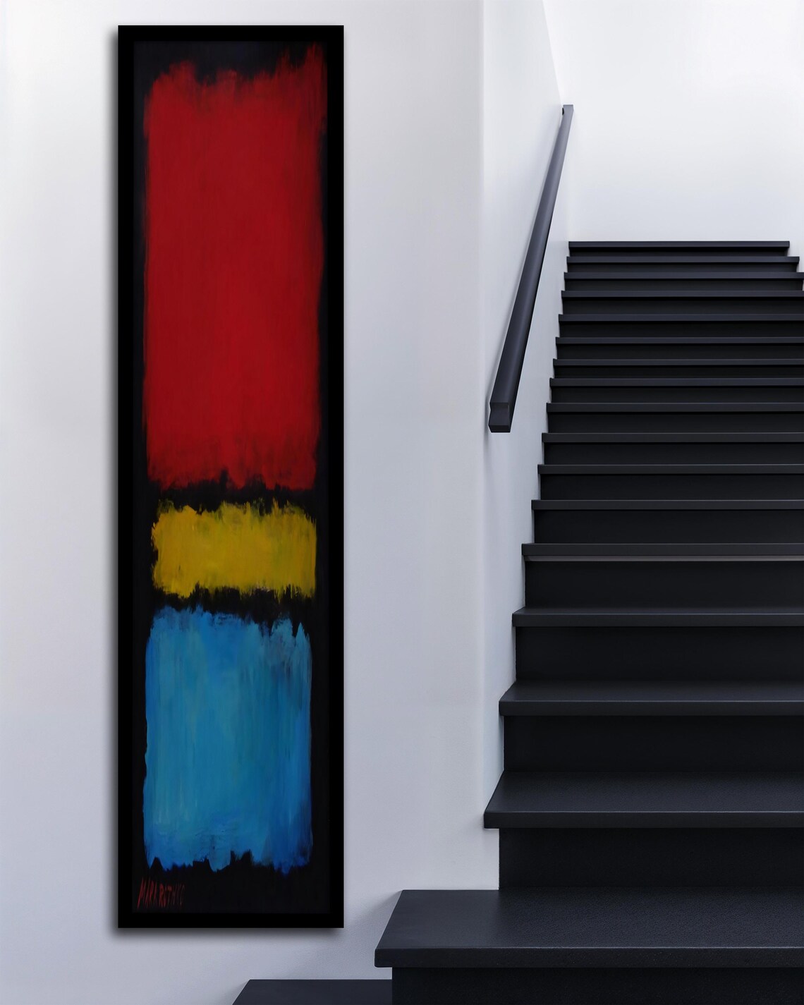 Mark Rothko Abstract Painting Large Vertical Wall Art Modern Minimal Home Decor Rothko Art Print Ready To Hang Artwork Gift Idea - Image 3