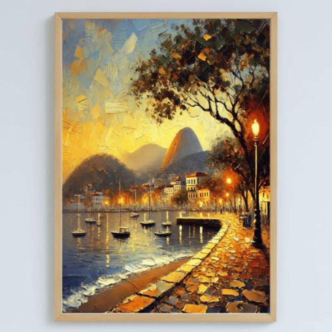Urca Rio De Janeiro Impressionist Seaside Art Print