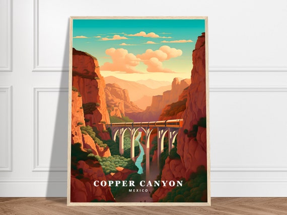 Copper Canyon Travel Print Mexico Collection Chihuahua Gift Art Countryside Nature Prints Mountain