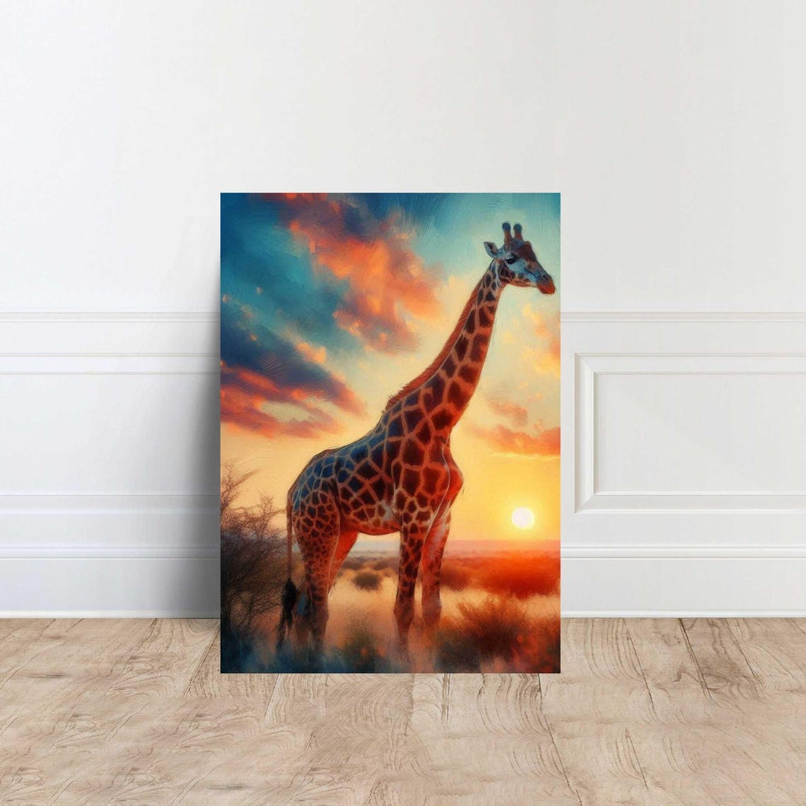 Giraffe Animal Artistic Home Decor Canvas Wall Art Poster Print Painting