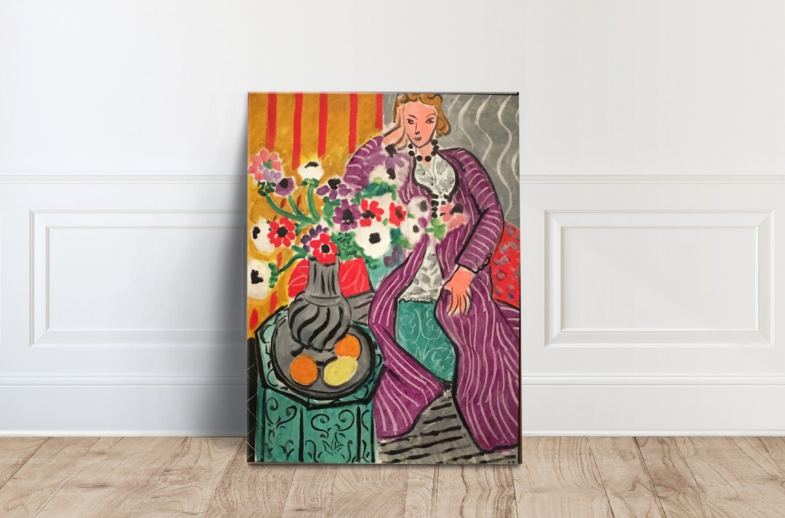 Matisse Purple Robe and Anemones Art Print