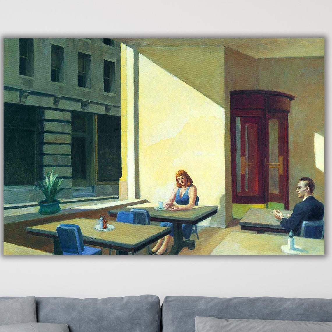 Edward Hopper Sunlight In A Cafeteria Classic American Art Print