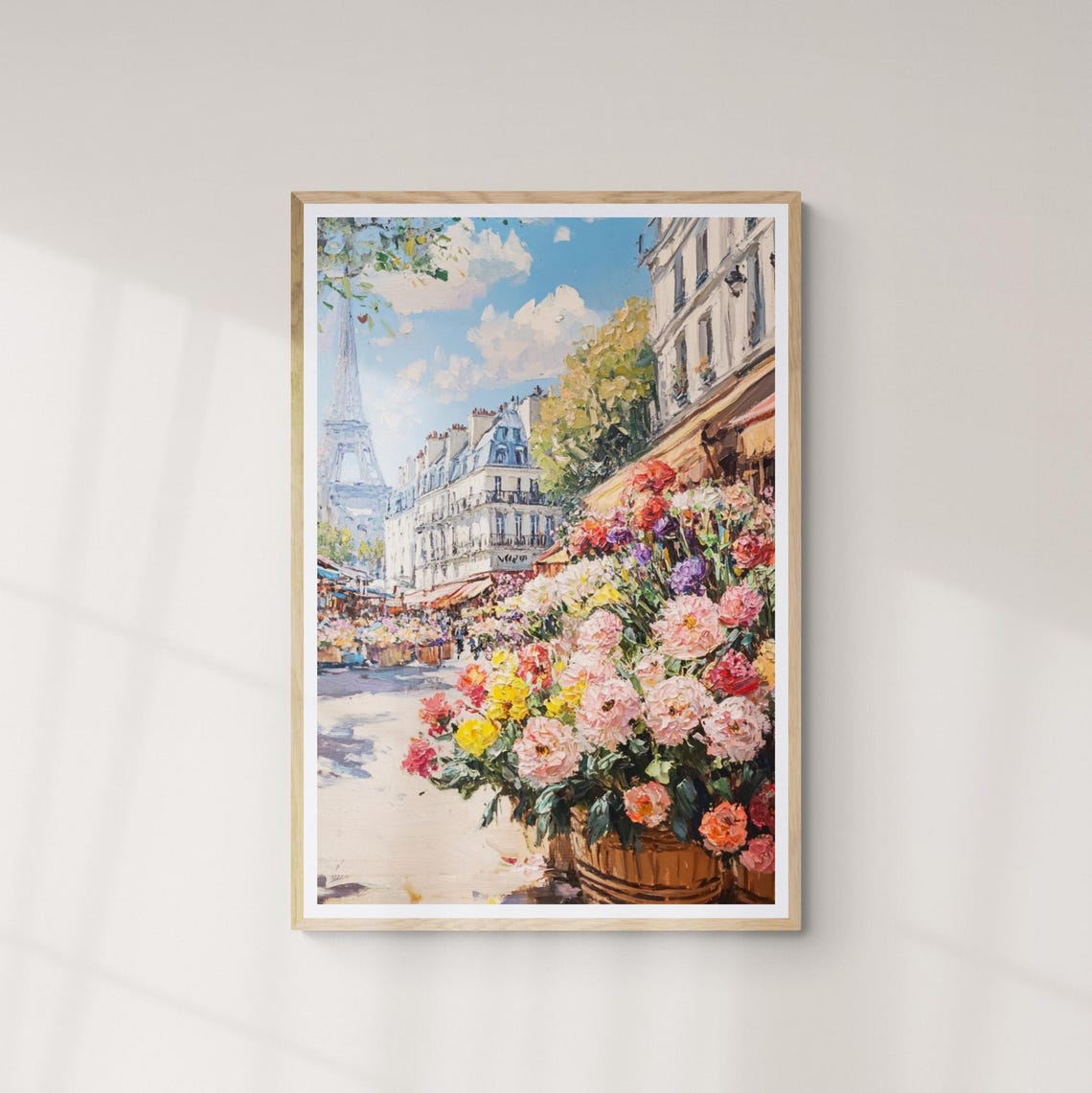 Parisian Flower Market Painting Paris Art Abstract Floral Print French Art Decor Parisian Street Art Henri Matisse Art - Image 3