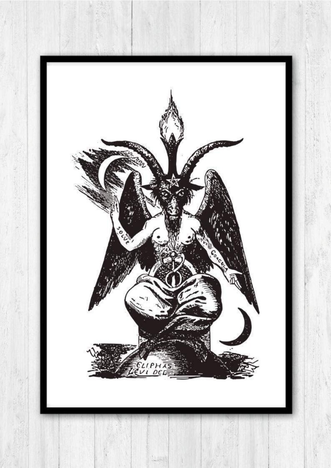 Baphomet, Illuminati Freemason Occultism Poster - Image 2