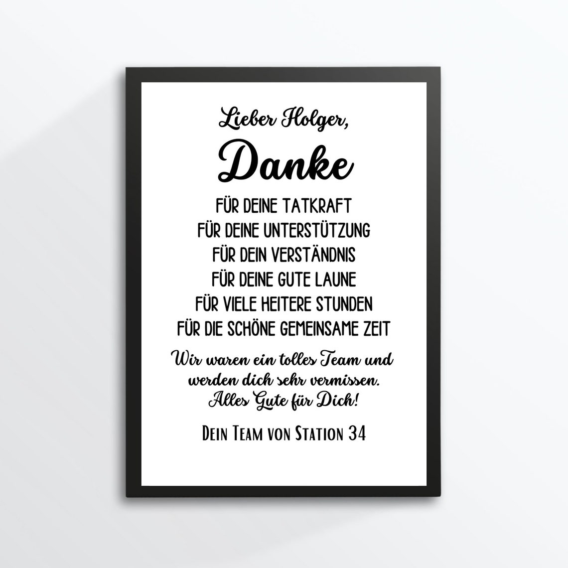 Thank You Farewell Gift Personalized Colleague Retirement Poster - Image 3