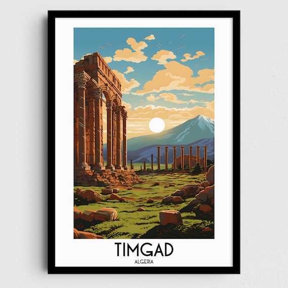 Timgad Travel Wall Art Algeria Painting Gifts Africa Home Decor Prints Posters Handmade Art Algerian