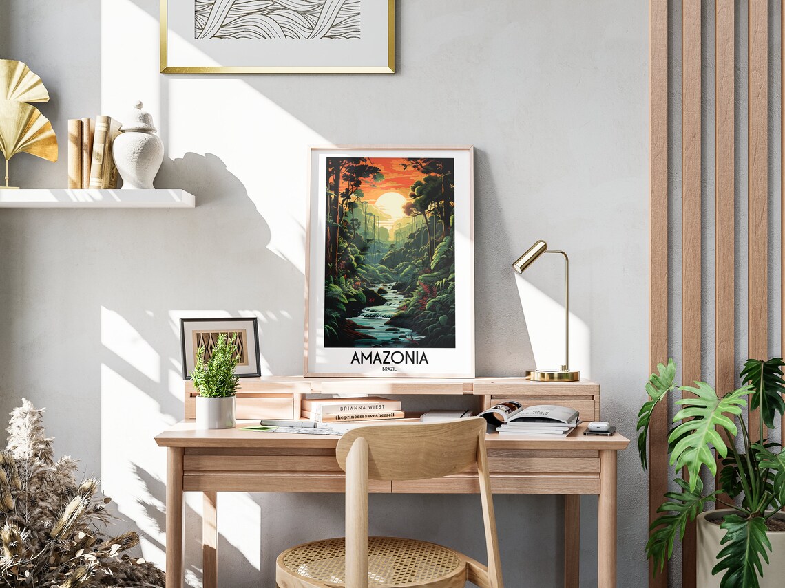 Amazon Rainforest Travel Poster, Jungle Home Decor - Image 3
