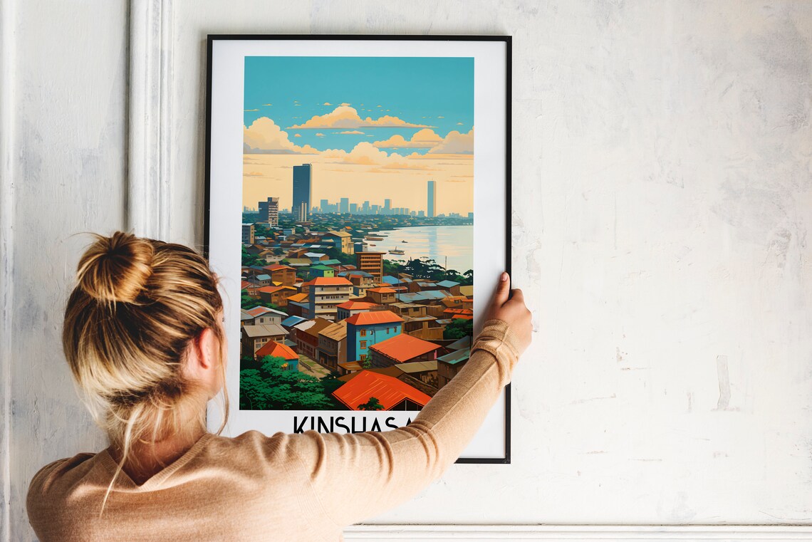Kinshasa Travel Poster, Democratic Republic Of The Congo - Image 2