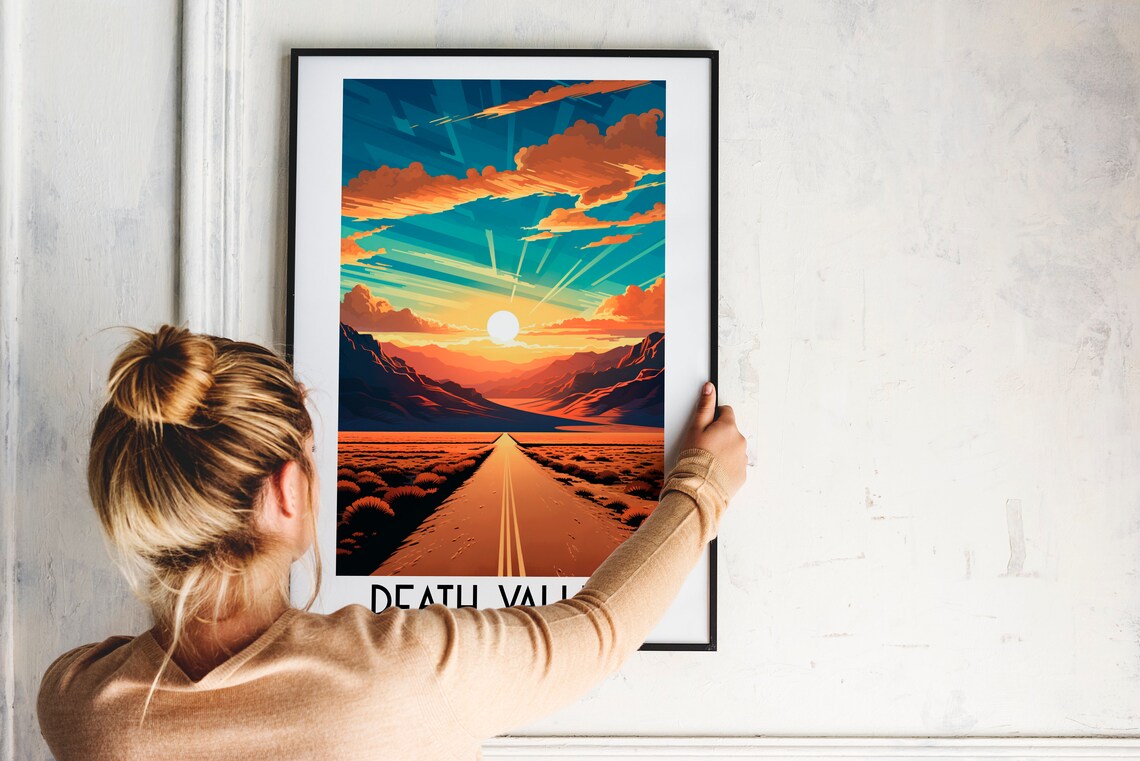 Death Valley Travel Poster, California Wall Art - Image 2