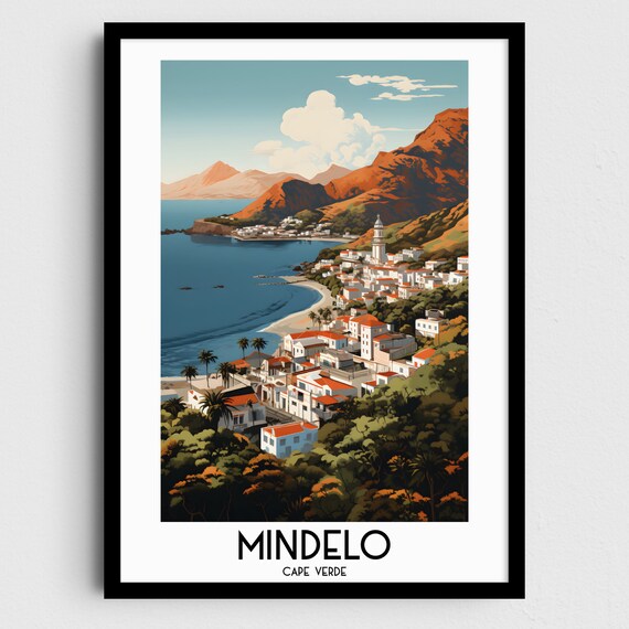 Mindelo Travel Wall Art Cape Verde Painting Gifts Africa Home Decor Prints Posters Handmade Art