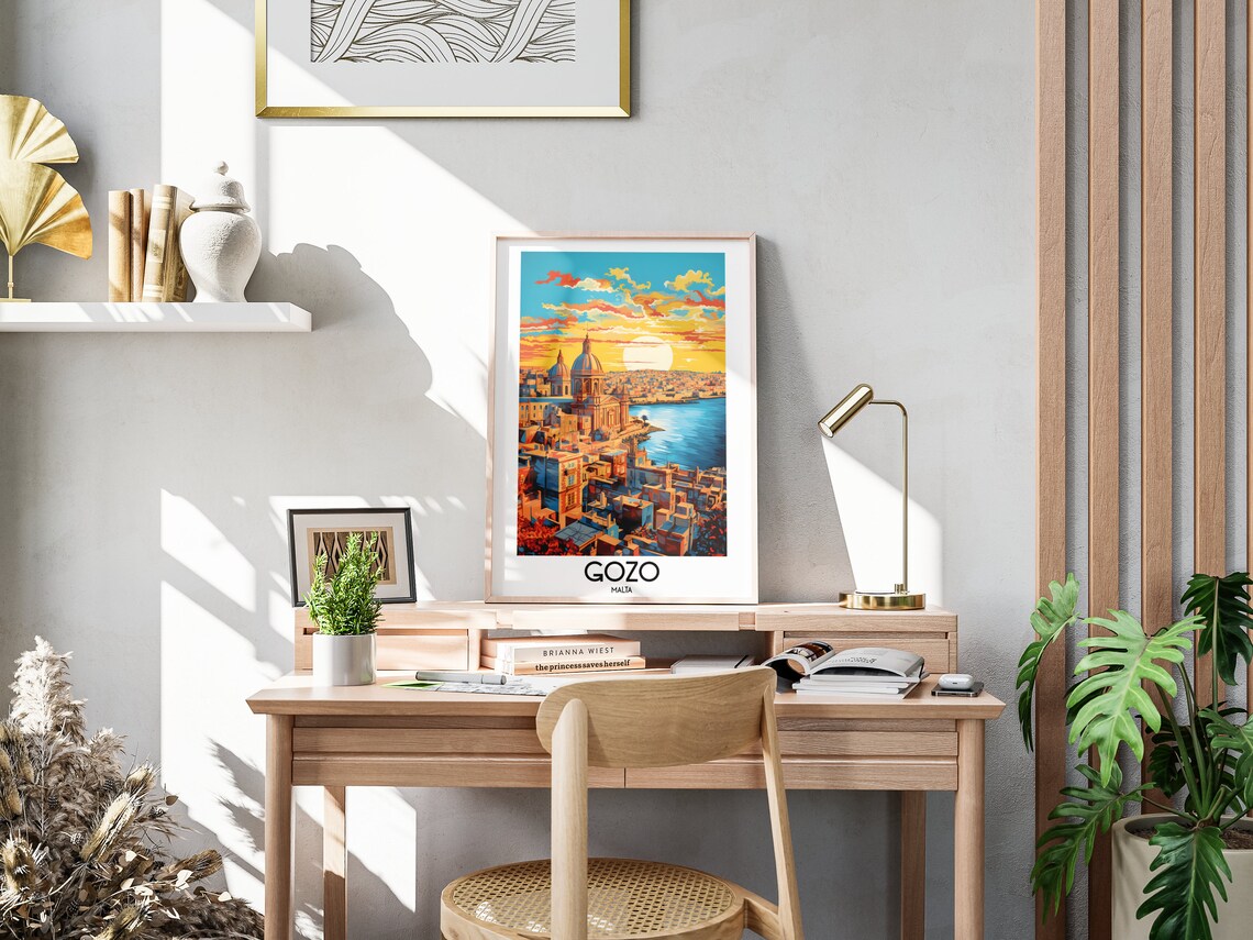 Gozo Travel Poster, Malta Home Decor Print - Image 3