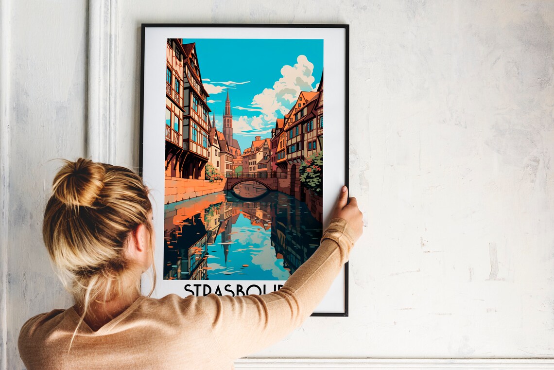 Strasbourg Travel Poster, France and Alsace - Image 2