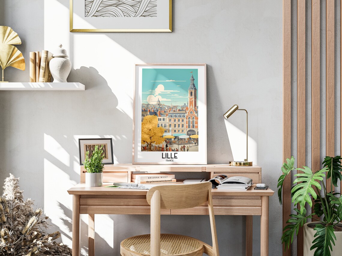 Lille Travel Poster, France Home Decor Print - Image 3