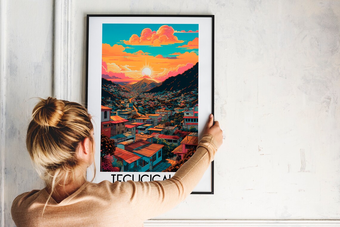 Tegucigalpa Travel Poster, Honduras Home Decor - Image 2