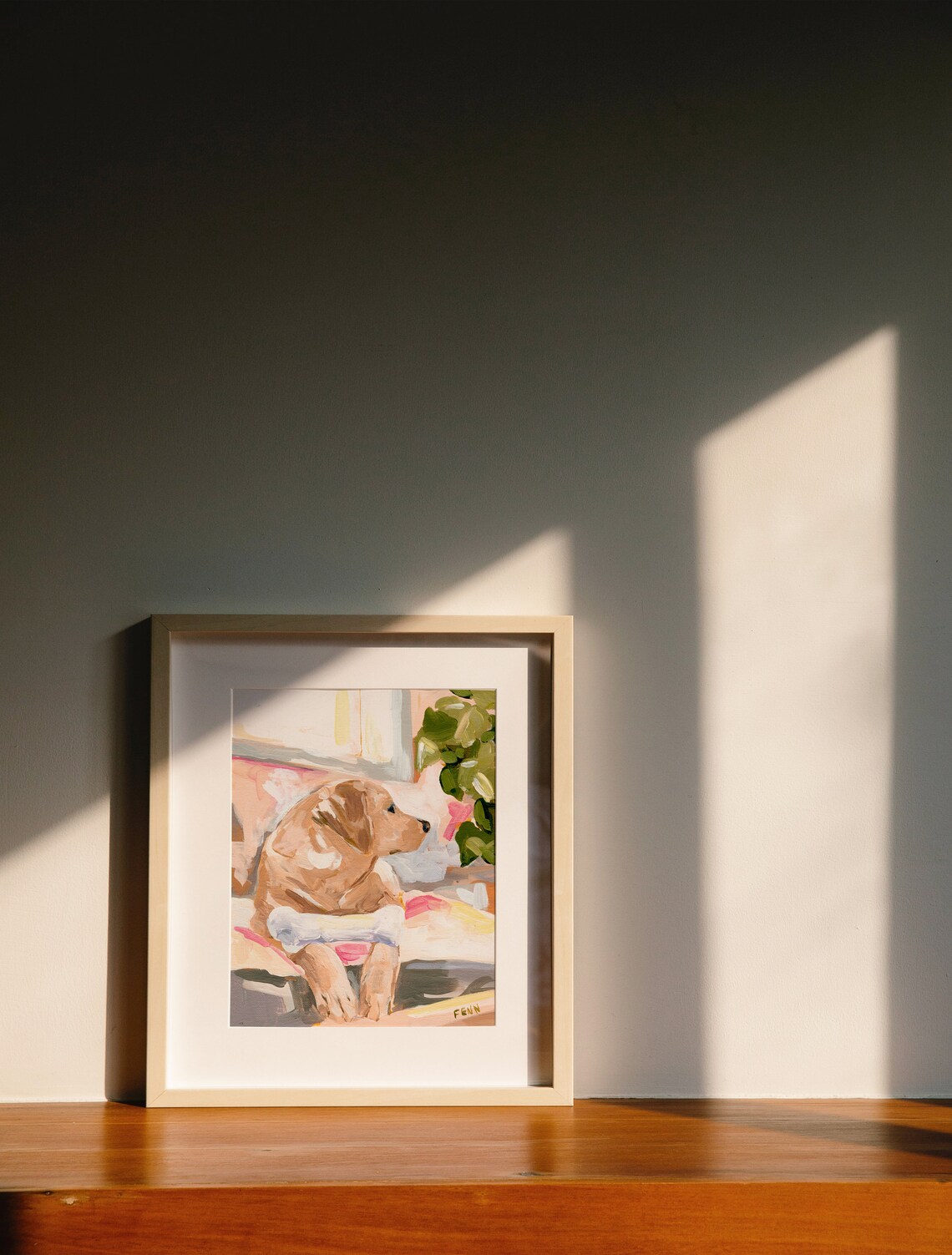 Labrador Dog Art Print, Yellow Lab Painting - Image 3