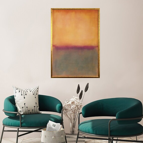 Mark Rothko Print Rothko Print Rothko Reproduction Rothko Orange And Green Abstract Wall Art Mark Expressionism