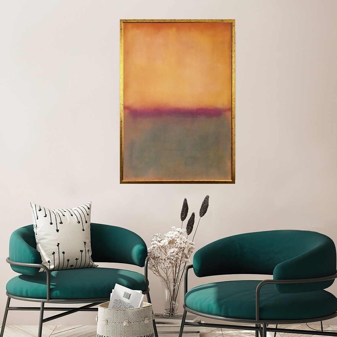 Mark Rothko Print Rothko Print Rothko Reproduction Rothko Orange And Green Abstract Wall Art Mark Expressionism