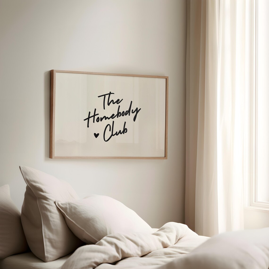 The Homebody Club Landscape, Neutral Wall Art Print