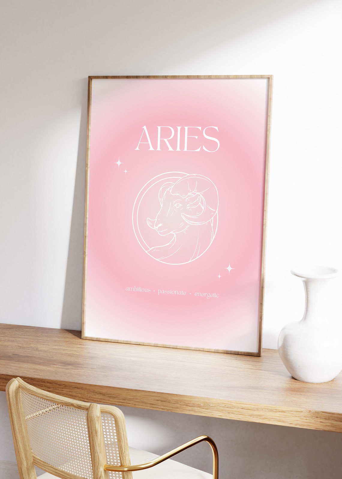 Aries Zodiac Poster, Star Sign Wall Art - Image 5