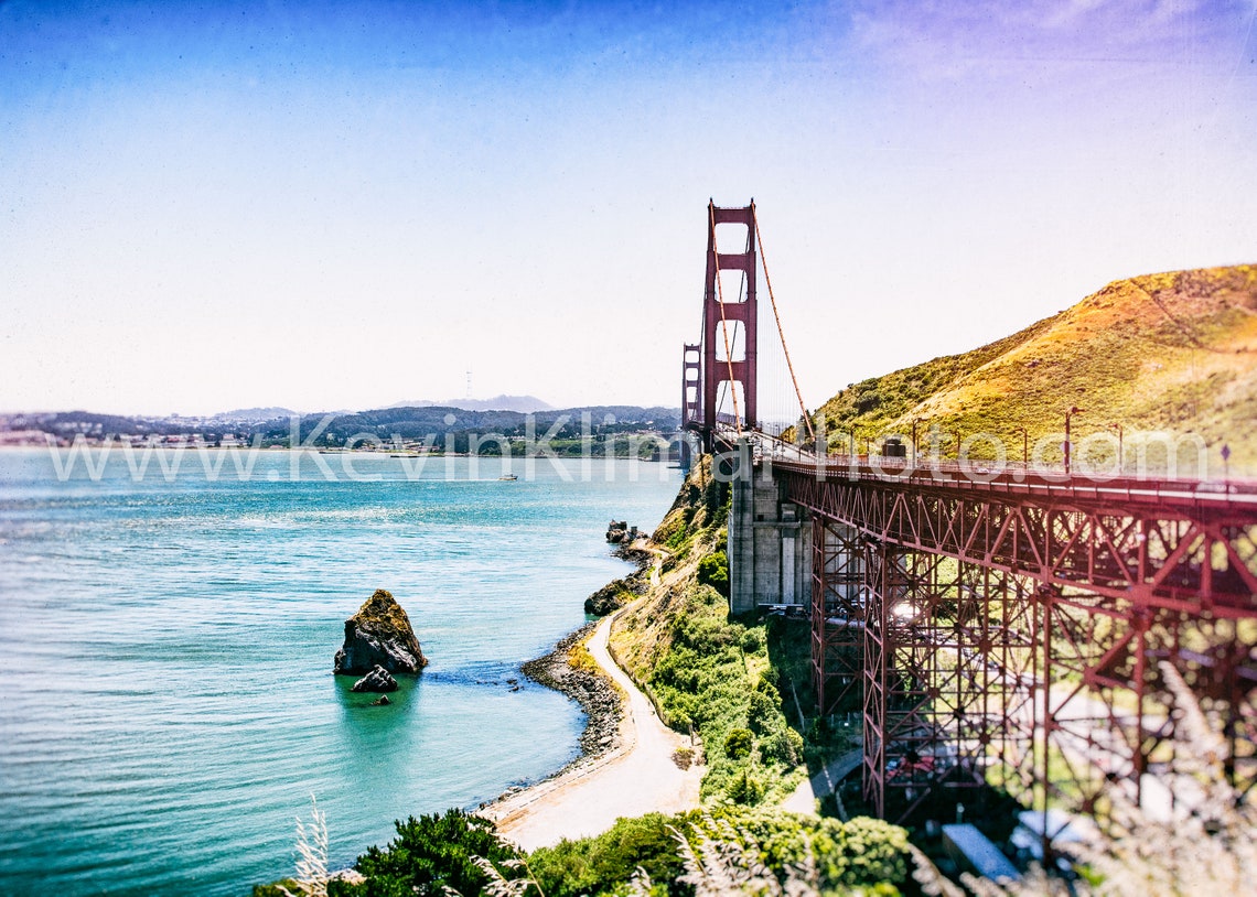 Golden Gate Bridge San Francisco Bay Coast Color Photo Print - Image 3