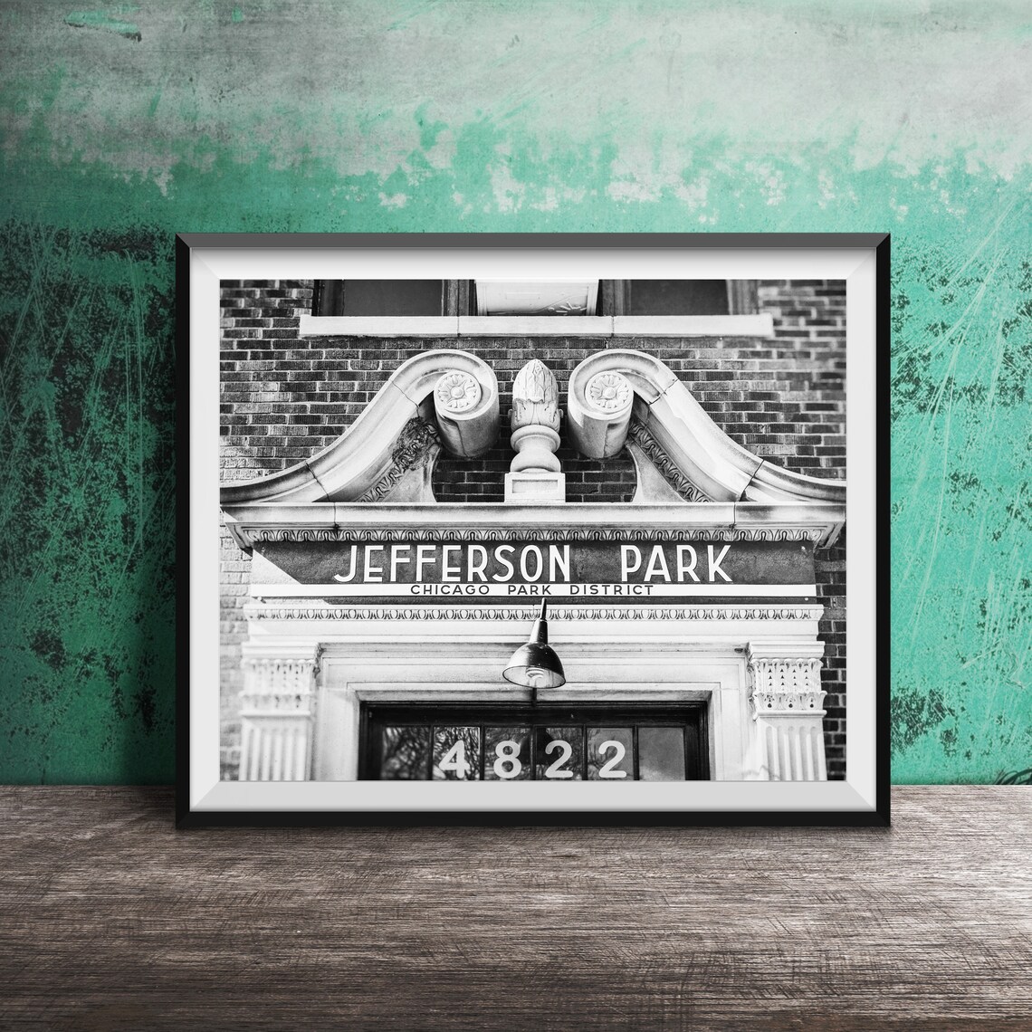 Jefferson Park Chicago Park District Ornate Entrance Sign Poster - Image 2