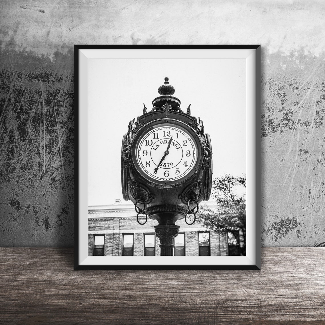 La Grange 1879 Antique Four-Dial Street Clock Photography Poster - Image 2