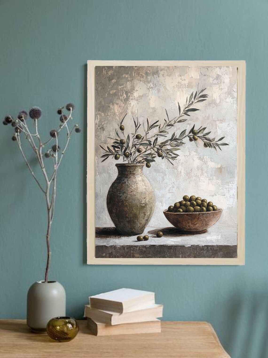 Rustic Olive Tree Mediterranean Kitchen Art Print
