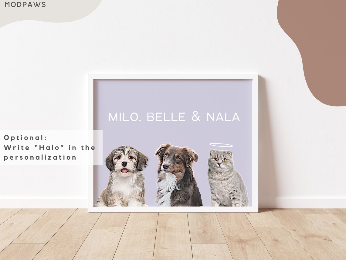 Custom Pet Portraits, Personalized Dog and Cat Art - Image 2