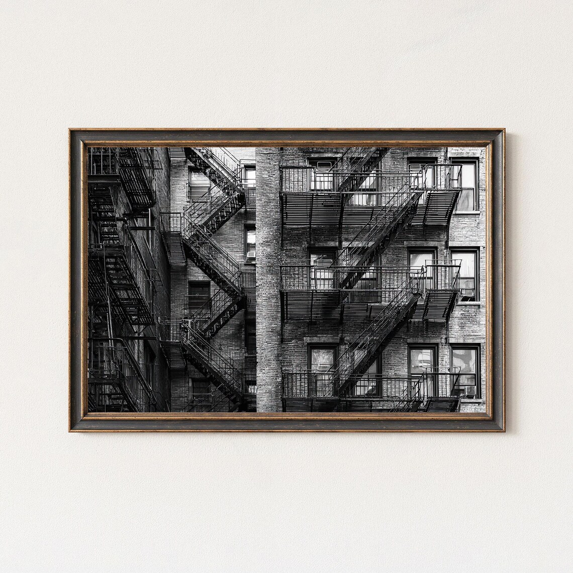 Fire Escape Architecture Photography, New York Art Print