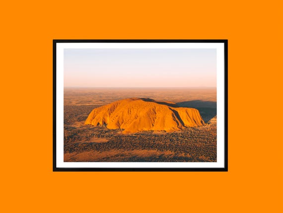 Uluru Sunrise Print Australian Outback Red Rock Photography