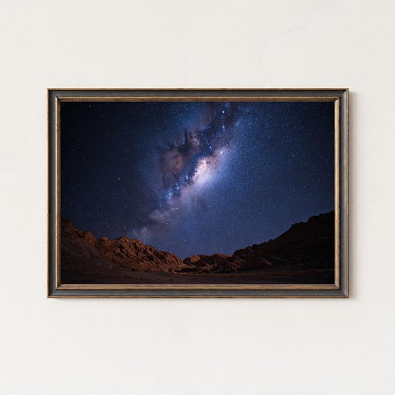 Atacama Desert Milky Way Night Sky Photography Print