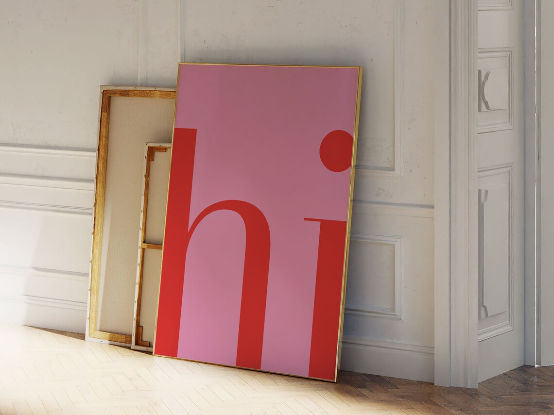 Hi Typography, Modern Scandinavian Style Decor - Image 3