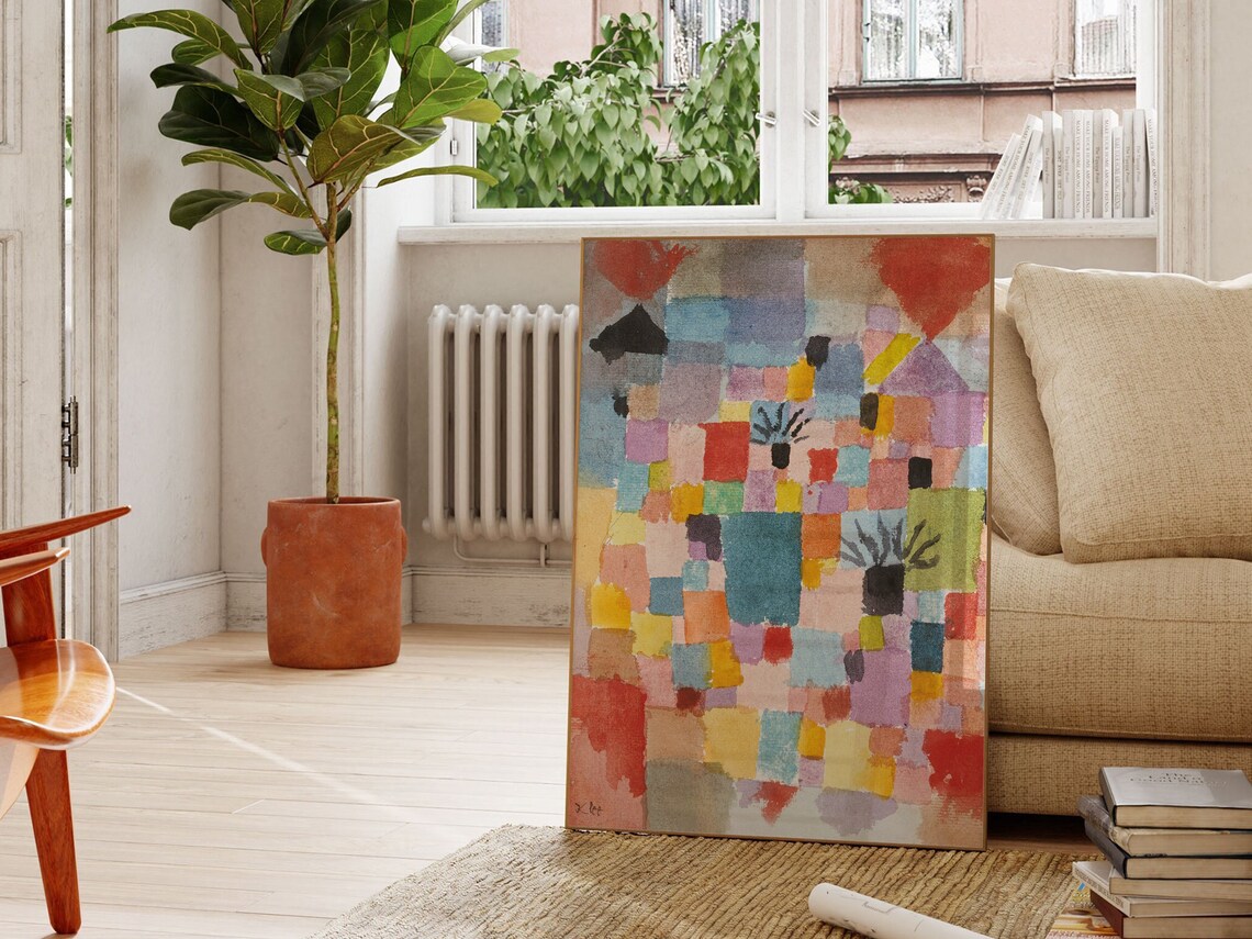 Paul Klee Southern Tunisian Gardens Abstract Mosaic Color Print - Image 3