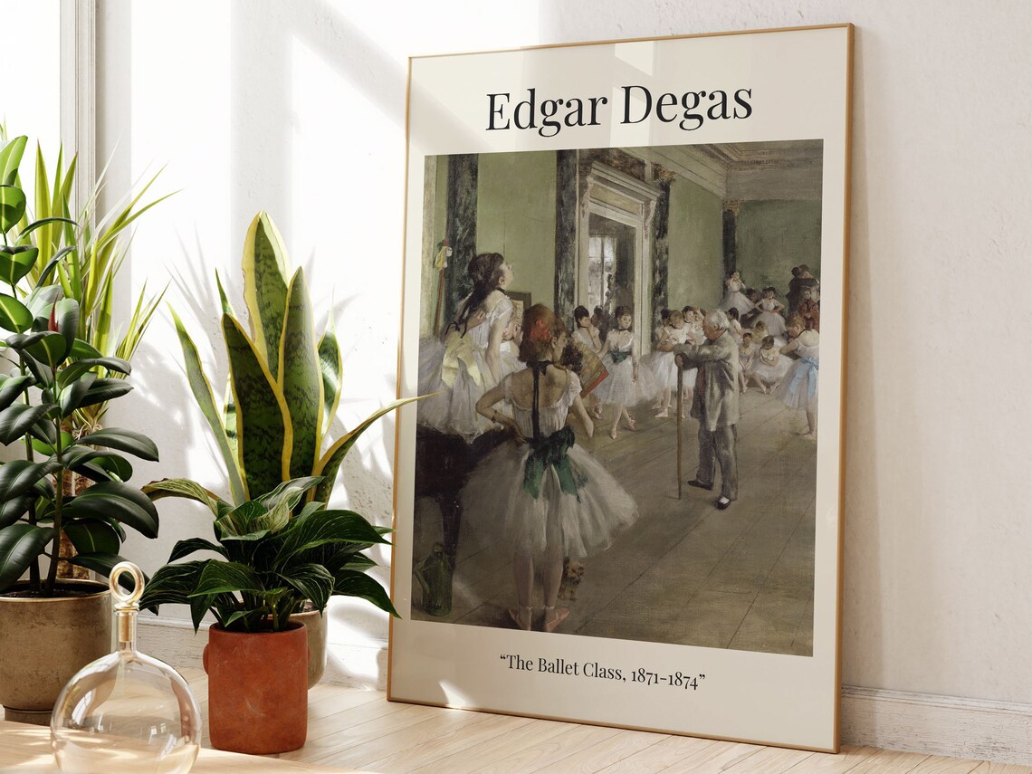 Edgar Degas The Ballet Class 1871-1874 Exhibition Art Poster - Image 3