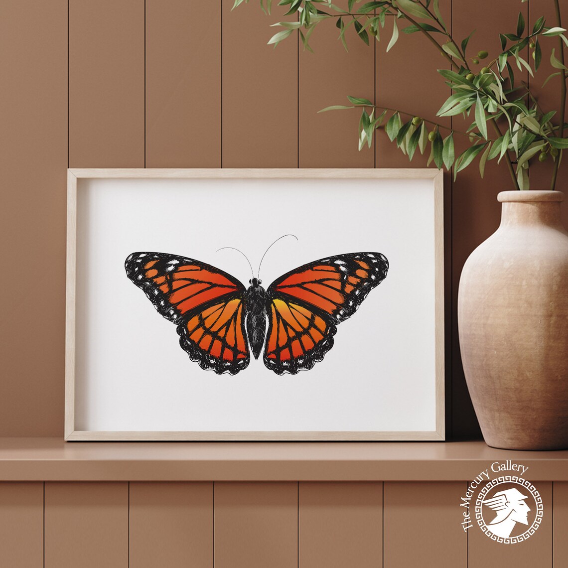Butterfly Rustic Butterfly Decor Art Print
